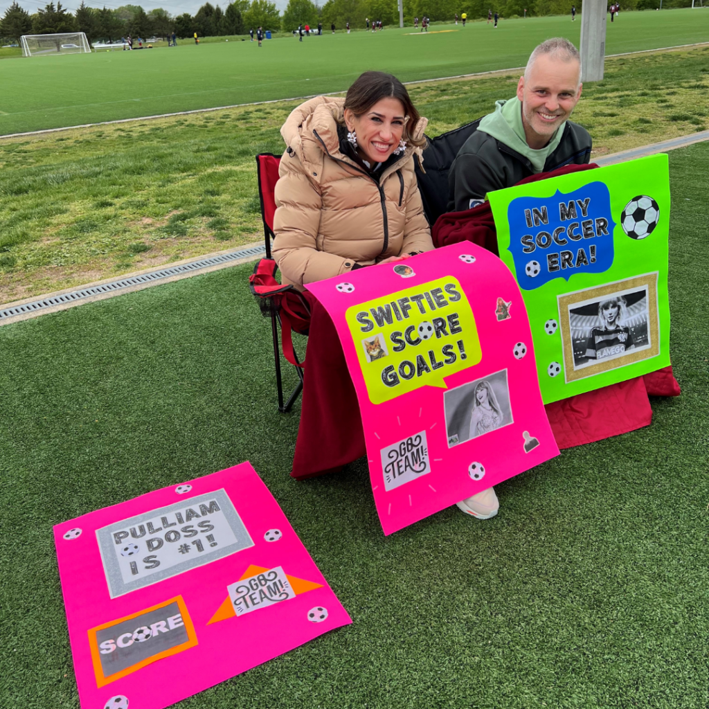 Soccer Parents with Signs